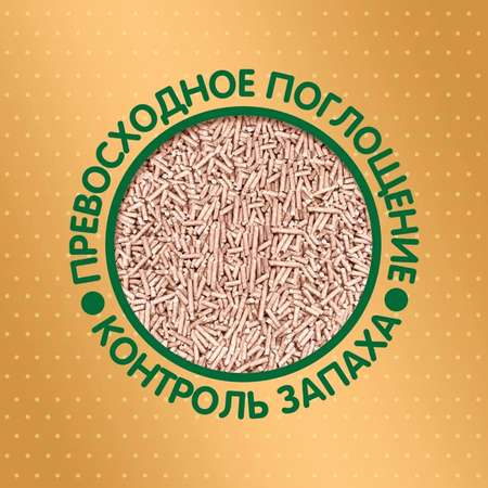 Наполнитель для кошачьих туалетов HOMECAT Ecoline комкующийся с ароматом персика 6л